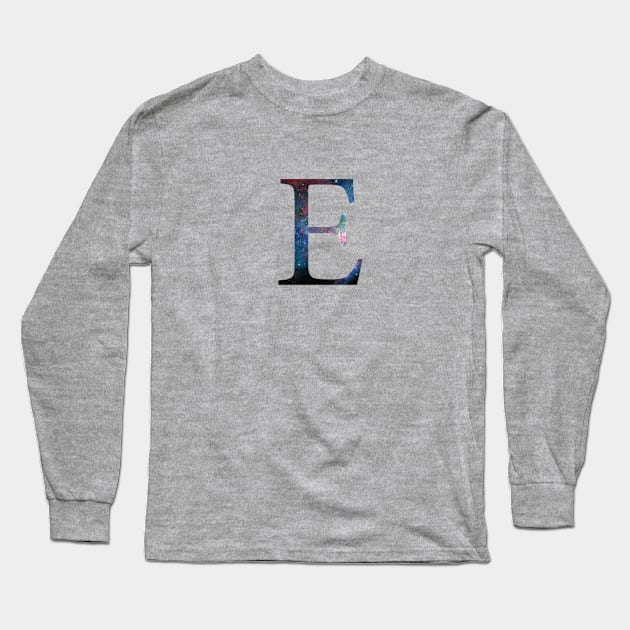 Epsilon Greek Letter Long Sleeve T-Shirt by AdventureFinder